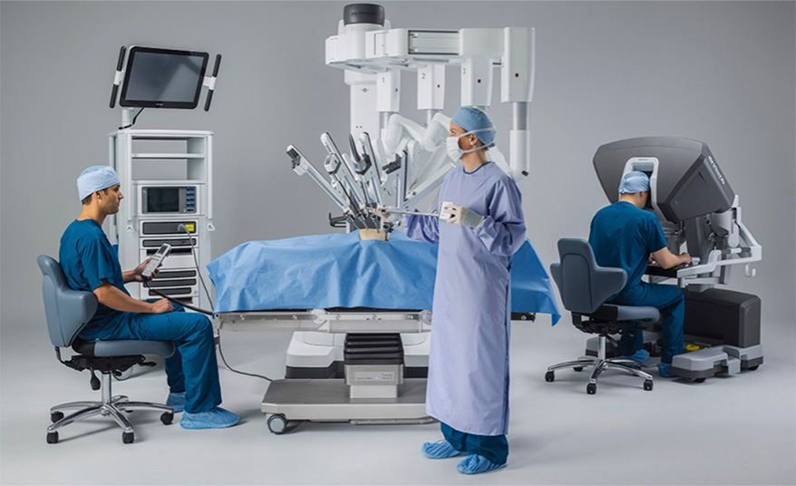 Image-2: The ‘’Console’’ used by surgeon to control daVinci Robotic arms.